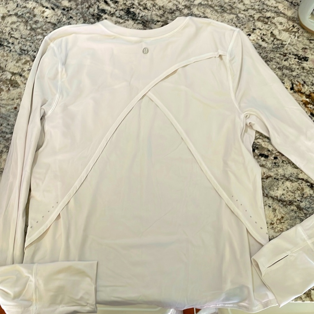 Lululemon white top. Worn once